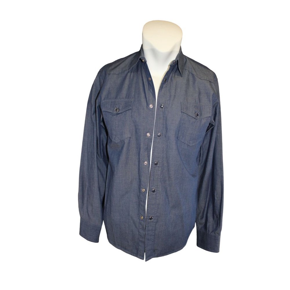 Age of Wisdom / Polo long sleeved / (Size M) / Demin / 100% Cotton. In great con